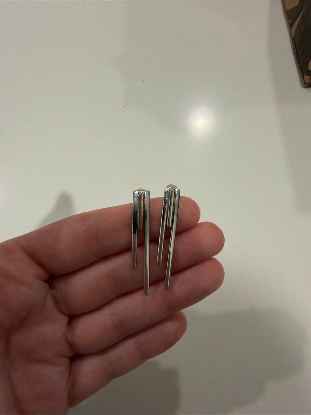 Aurate Dangling Silver Earrings